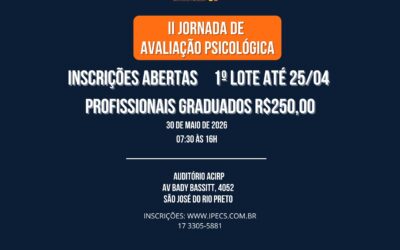 II JORNADA DE AVALIAÇÃO PSICOLÓGICA  – 30/05